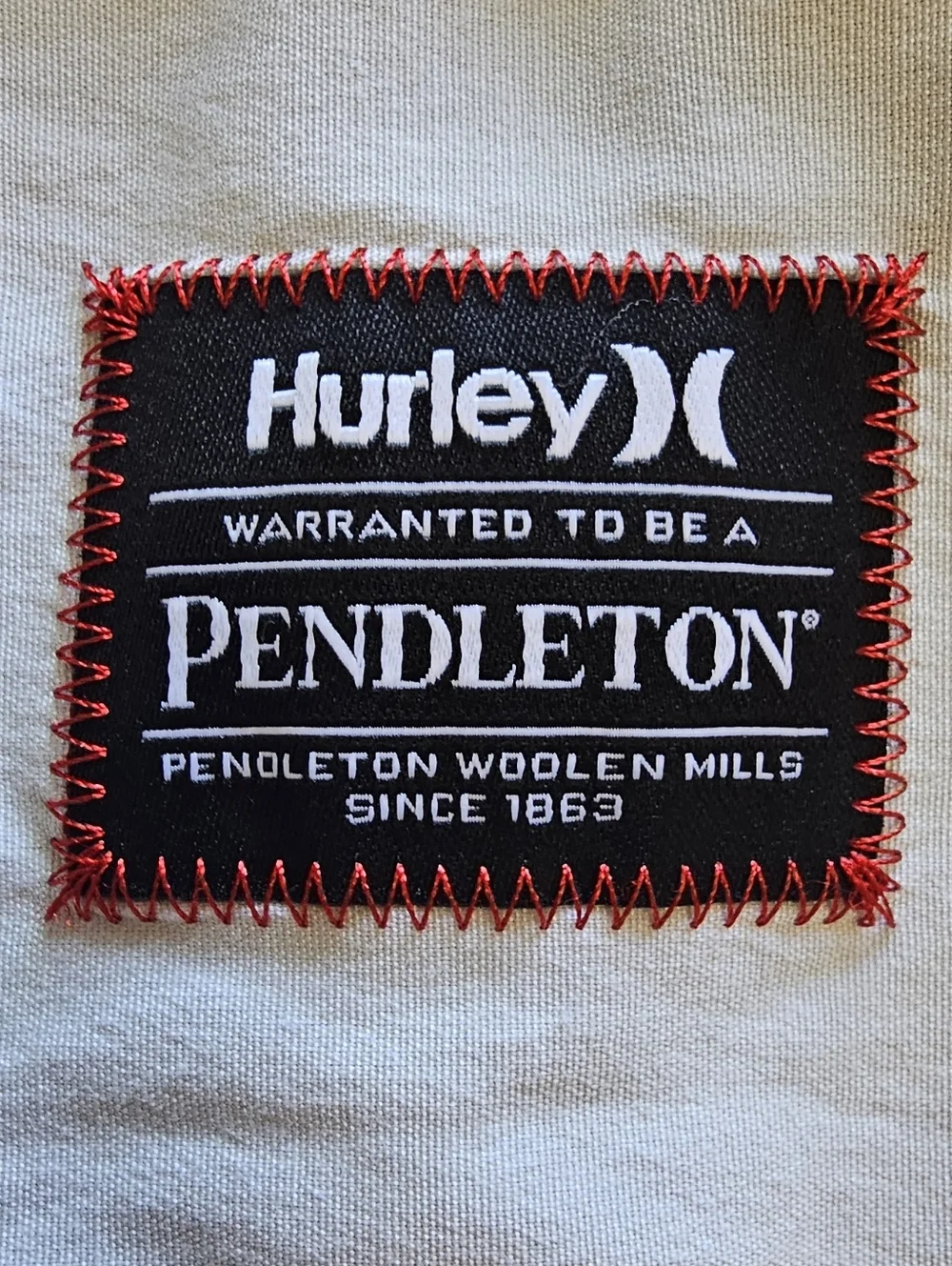 Pendleton/Hurley White Boardshorts with Teal, Pink, Yellow & Gray Stripes